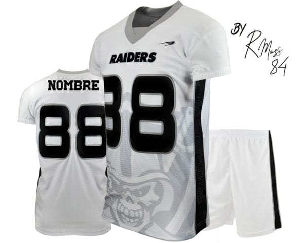 raiders flag football jerseys