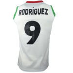 Uniforme basket mexico blanco espalda