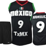 Uniforme basket mexico negro