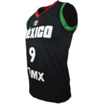 Uniforme basket mexico negro lateral