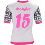 Uniforme soccer mujer Pink espalda