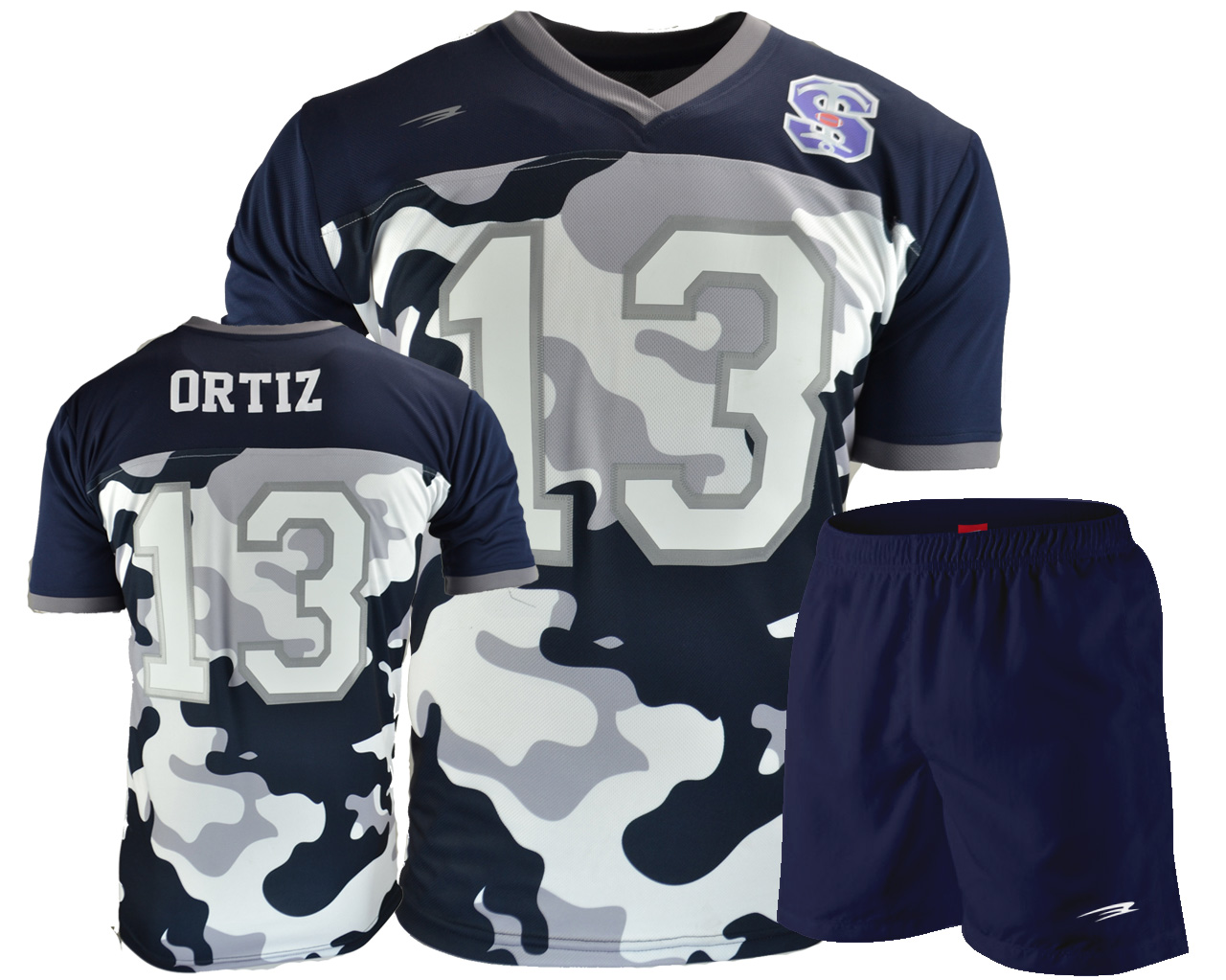 CAMO FOOTBALL JERSEY (BLUE)