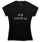 Mujer FCK Covid19 negra